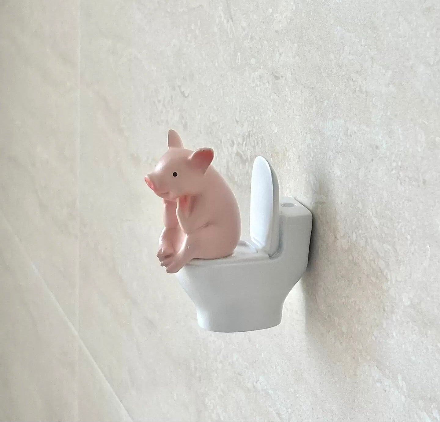 Thinking Pig Figurine — Quirky Desk & Home Decor