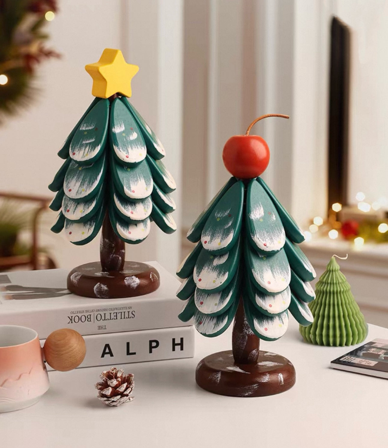 Creative Wooden Christmas Tree — Heat Insulation Mat & Festive Decor