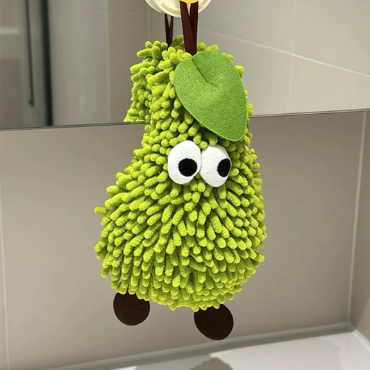 Funny Fruit Hand Towel — Soft Chenille Bathroom/Kitchen Buddy