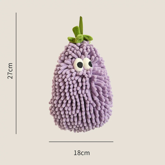 Funny Fruit Hand Towel — Soft Chenille Bathroom/Kitchen Buddy