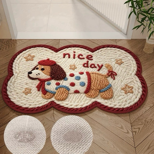 Nice Day Puppy Mat — Soft Anti-Slip Absorbent Floor Rug